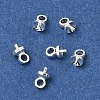 Brass Cup Pearl Peg Bails Pin Pendants KK-D110-04S-1