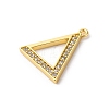 Rack Plating Brass Micro Pave Cubic Zirconia Pendant KK-H449-76G-06-2