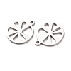 Hollow 304 Stainless Steel Pendants STAS-C176-04P-2