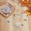 Plastic & Iron Self-Adhesive Ceiling Hook AJEW-GO0004-93-3