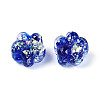 Handmade Foil Lampwork Beads Strands FOIL-T008-06D-3