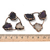 Natural Amethyst & Citrine Triangle Cabochons G-H332-04R-3