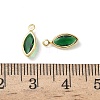 Brass Glass Charms KK-Z136-33G-01-3