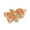 Christmas Theme Alloy Enamel Pendants X-ENAM-Q509-02KCG-05-2