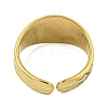 Ion Plating(IP) 304 Stainless Steel Open Cuff Rings for Women RJEW-A044-01E-G-3