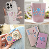 18 Sheets 18 Colors Self Adhesive Mobile Phone Stickers AJEW-TA0001-17-7