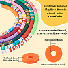 6 Strands 6 Colors Handmade Polymer Clay Bead Strands CLAY-TA0001-39-4