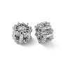 Brass Clear Cubic Zirconia Beads KK-D228-27P-2