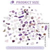 Natural Amethyst and Natural Rose Quart Chips Beads G-PH0031-02-2