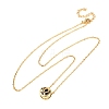 Brass Pave Cubic Zirconia Birth Stone Constellation Pendant Cable Chain Necklaces NJEW-D334-01G-09-4