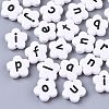 Opaque Spray Painted Acrylic Beads X-SACR-N009-21-2