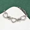 201 Stainless Steel Cable Chain Bracelets for Women BJEW-B143-14P-2