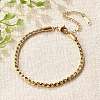 304 Stainless Steel Rope Chain Bracelets for Women BJEW-Q051-04G-1