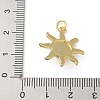 Brass Resin Pendants KK-M300-01G-03-3