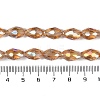 Transparent Electroplate Glass Beads Strands LS-EGLA-N013-T4mm-B21-4