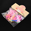 Lovely Kids Hair Accessories Plastic Alligator Hair Clips and Rubber Bands OHAR-R093-04-2