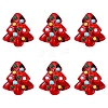 6Pcs Handmade Bumpy Glass Beads Strands LAMP-FS0001-16C-1