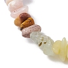 Natural Mixed Gemstone Chips Stretch Bracelets BJEW-JB11069-4