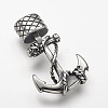 304 Stainless Steel Anchor Hook Clasps X-STAS-F063-59-1