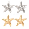 Alloy Starfish Stud Earrings for Women EJEW-U028-04G-2