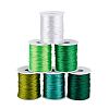 6 Rolls 6 Colors Round Polyester Thread OCOR-PH0005-99-6
