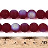 Frosted Transparent Glass Beads Strands LS-GLAA-T032-T10mm-MBB20-4