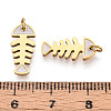 304 Stainless Steel Enamel Pendants STAS-N115-02A-G-3