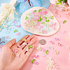 120Pcs 8 Colors Transparency Electroplate Glass Beads GLAA-TA0003-54-6