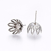 Non-Tarnish 201 Stainless Steel Stud Earring Settings STAS-I095-18P-2