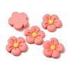 Opaque Resin Cabochons RESI-WH0021-38B-02-1