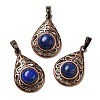 Natural Dyed Lapis Lazuli Pendants G-H065-02R-16-1