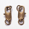 Brass Lobster Claw Clasps X-KK-KK802-AB-NR-2