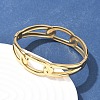 304 Stainless Steel Bangles AJEW-P127-05G-3