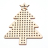 Laser Cut Wooden Christams Theme Big Pendants WOOD-WH0015-05-1