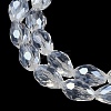 Transparent Electroplate Glass Beads Strands X-EGLA-N013-T10mm-B01-3