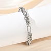 Unisex 304 Stainless Steel Byzantine Chains Bracelets BJEW-G790-06P-2