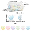 40Pcs UV Plating Acrylic Beads MACR-FS0002-18-4