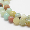 Natural Flower Amazonite Beads Strands G-F415-8mm-4