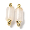 Natural Quartz Crystal Connector Charms G-Z039-01G-04-1