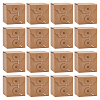 Square Kraft Paper Folding Boxes CON-WH0094-09-1