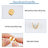 12Pcs 2 Colors 304 Stainless Steel Cuff Earrings EJEW-HS0001-40A-4