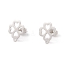 Non-Tarnish 201 Stainless Steel Stud Earring Findings EJEW-A071-14A-P-1