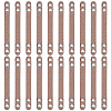 20Pcs Imitation Leather Bag Webbing Straps with Silver Color Plated Metal Eyelets for Bag Accessories DIY-NB0016-35F-1