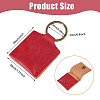 PU Imitation Leather Keychains KEYC-WH0003-08AB-2