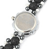 Natural Lava Rock Bracelets Watches BJEW-JB03768-4