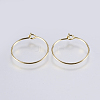 Brass Hoop Earrings KK-F737-36G-RS-1