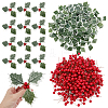 600Pcs Foam Artificial Red Holly Berries Model AJEW-GO0004-35-1