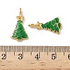 304 Stainless Steel Enamel Pendants STAS-L300-012G-37-3