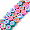 Handmade Polymer Clay Beads Strands CLAY-N010-079A-1