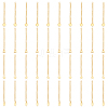 40Pcs 4 Styles 304 Stainless Steel Chain Extender STAS-UN0060-89-1